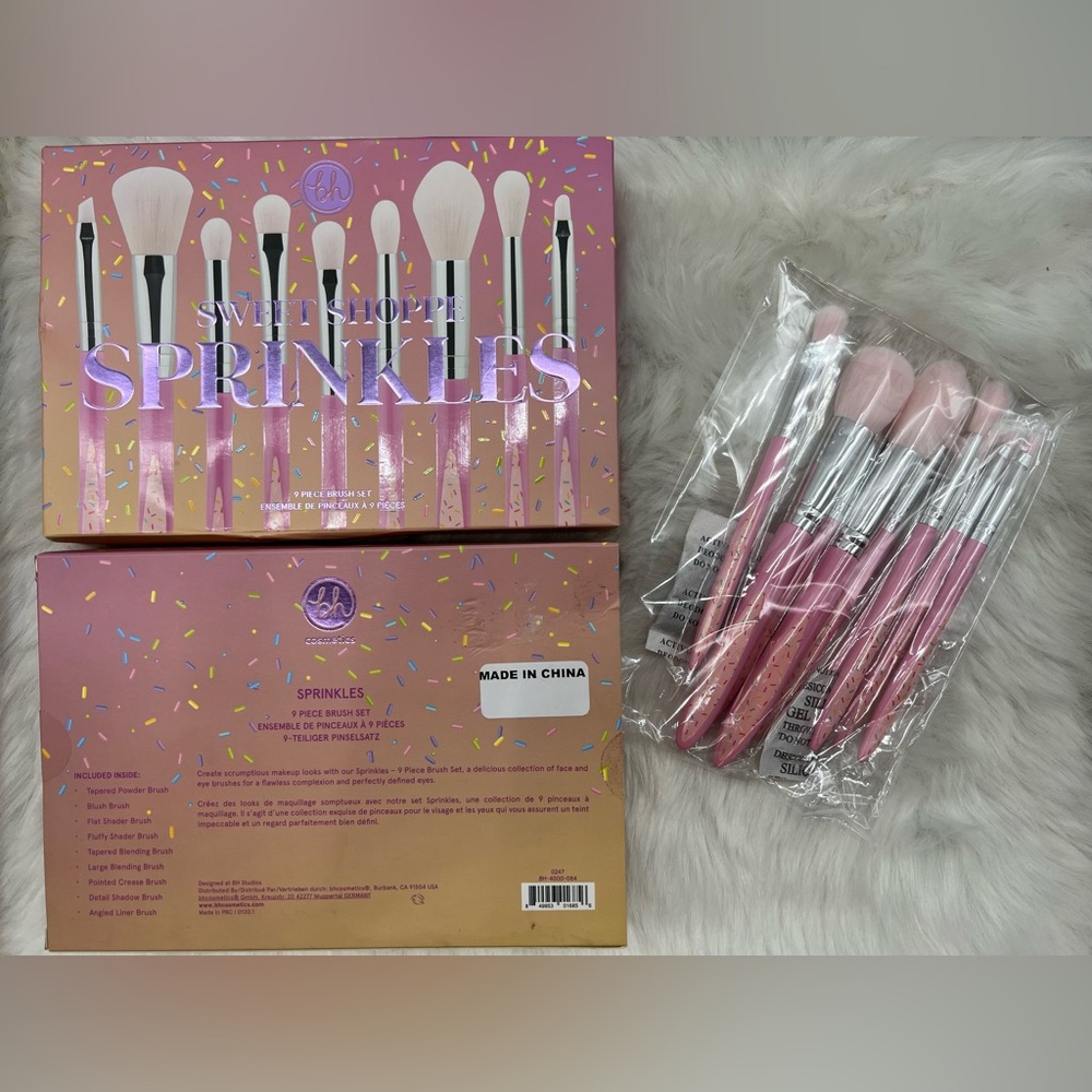 BH Cosmetics Sweet Shoppe Sprinkles 9 Piece Brush Set